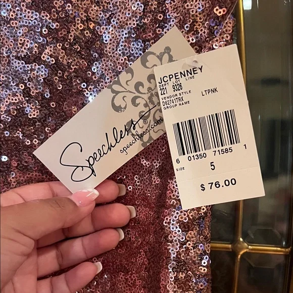 Speechless Sparkling Pink Sequin Mini Dress - Picture 3 of 6